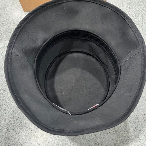 Black Leather Bucket Hat Women XXL‎ American Hat Makers main image 4